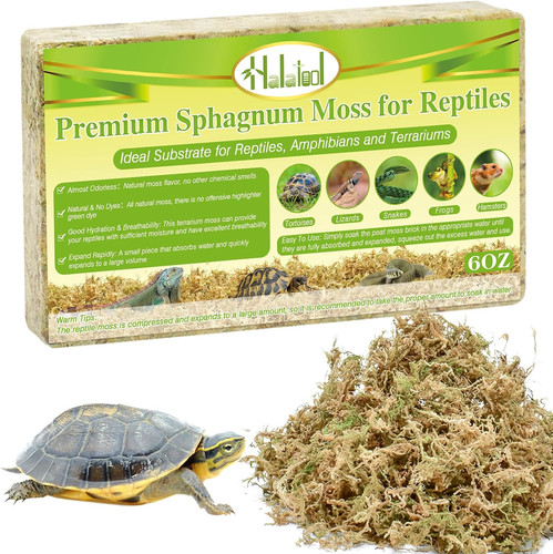 Natural Sphagnum Moss 6oz Terrarium Substrate Reptile Bedding Moisture Retention