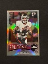 2025 Topps Chrome Football Michael Penix Jr 1975-2 Refractor Falcons Throwback