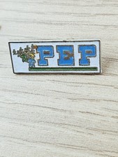 Anstecknadeln Pins PEF Logo Metall emailliert mit Motiv gebraucht