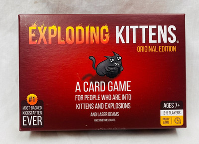 Exploding Kittens Original Edition Board Game Unplayed 2021 EX/NM+