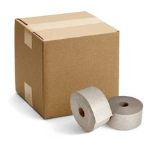 Reinforced Tapes Water Activated Gummed Paper Tape 3" x 450' 10 Rolls