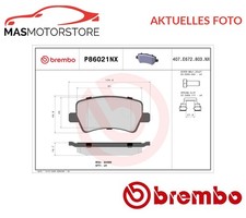 SATZ BREMSBELÄGE BREMSKLÖTZE HINTEN BREMBO P86021NX P FÜR VOLVO V60 I,S60 II