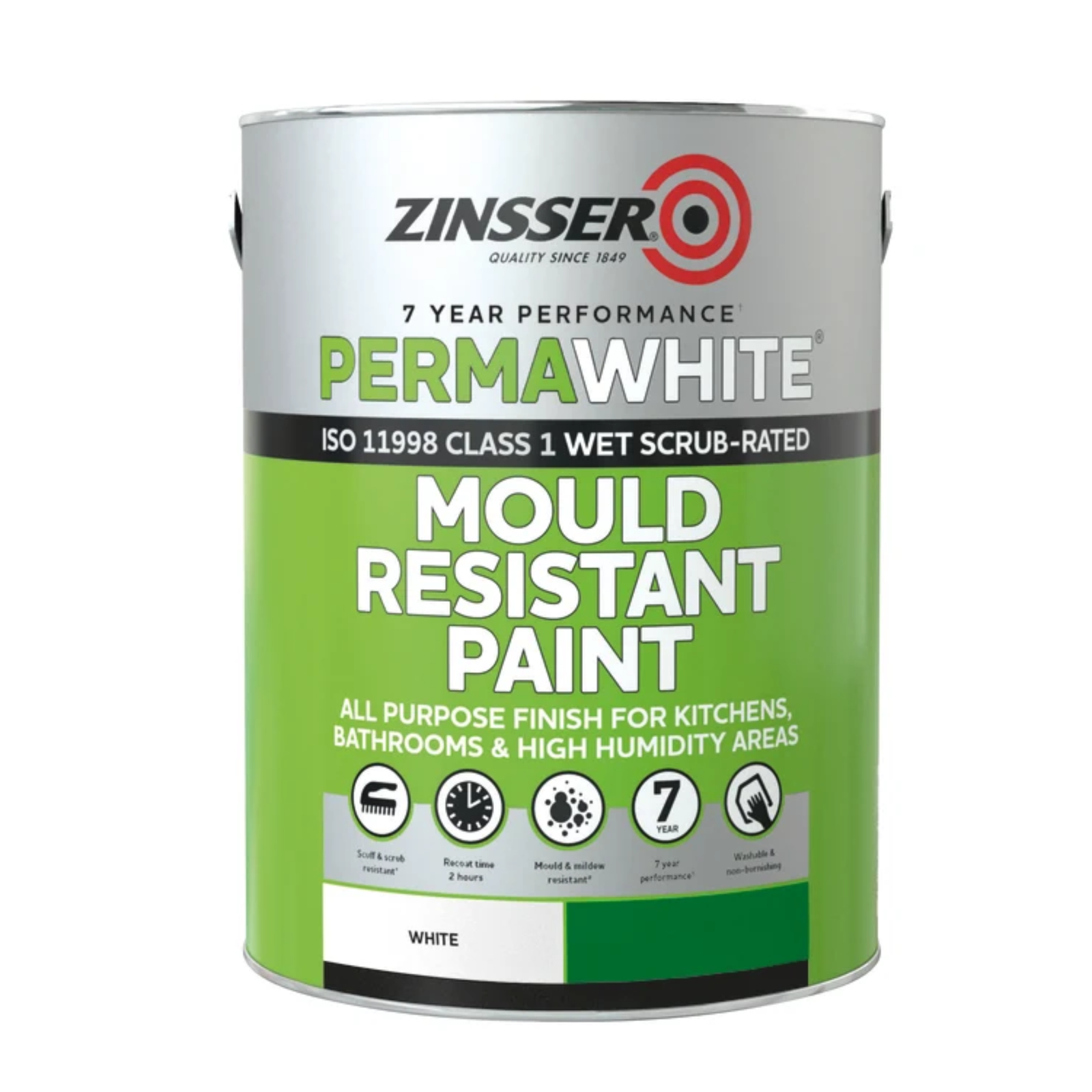 Zinsser Perma-White® Interior Paint Satin 1 litre - Image 3