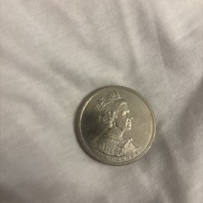 Moneta da cinque sterline 2002 Regina Elisabetta II Giubileo d'oro