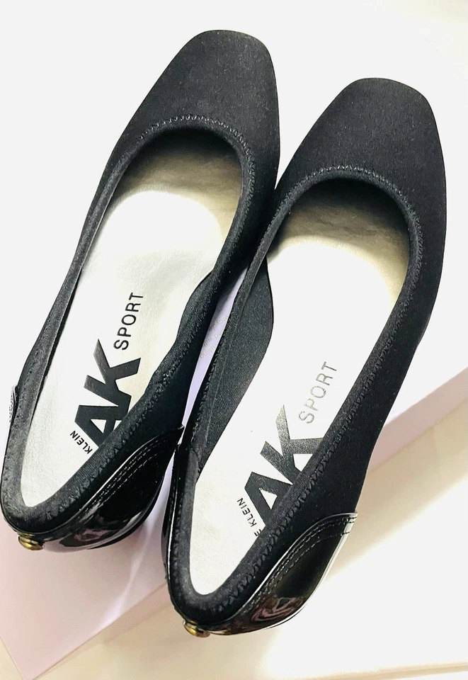 Женские Anne Klein Sport (AK) размер 6,5 черный на танкетке насосы каблук туфли - Изображение 2 из 4