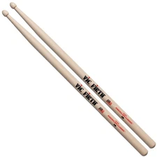 Vic Firth American Classic Hickory 2B Drumsticks, Tear Drop Wood Tip