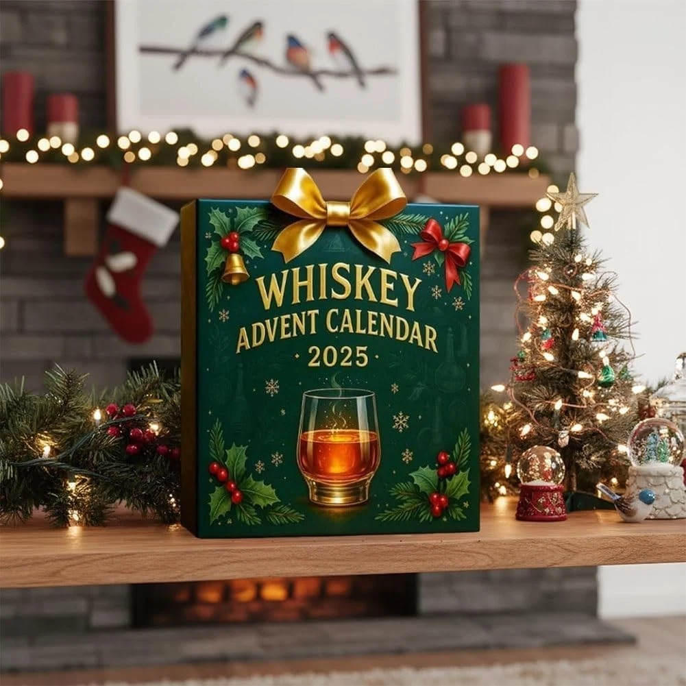 2025 Whiskey Advent Calendar: 24 Days Without Repetition, 2D Christmas Decor US
