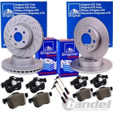 ATE BREMSSCHEIBEN + BEL&Auml;GE VORNE HINTEN f&uuml;r MERCEDES C-KLASSE W203 W209 R171