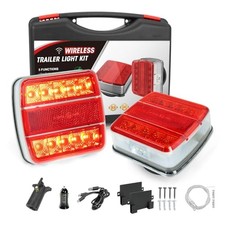 Wireless Trailer Lights Magnetic, USB-C Rechargeable LED Tail Light for