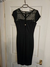 Roberto Cavalli Class Lace LIttle Black Dress Gown Sz XS Sleeveless Classic