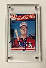 Mark McGwire Signed  1984 United States Baseball Team,  Topps 1985 #401