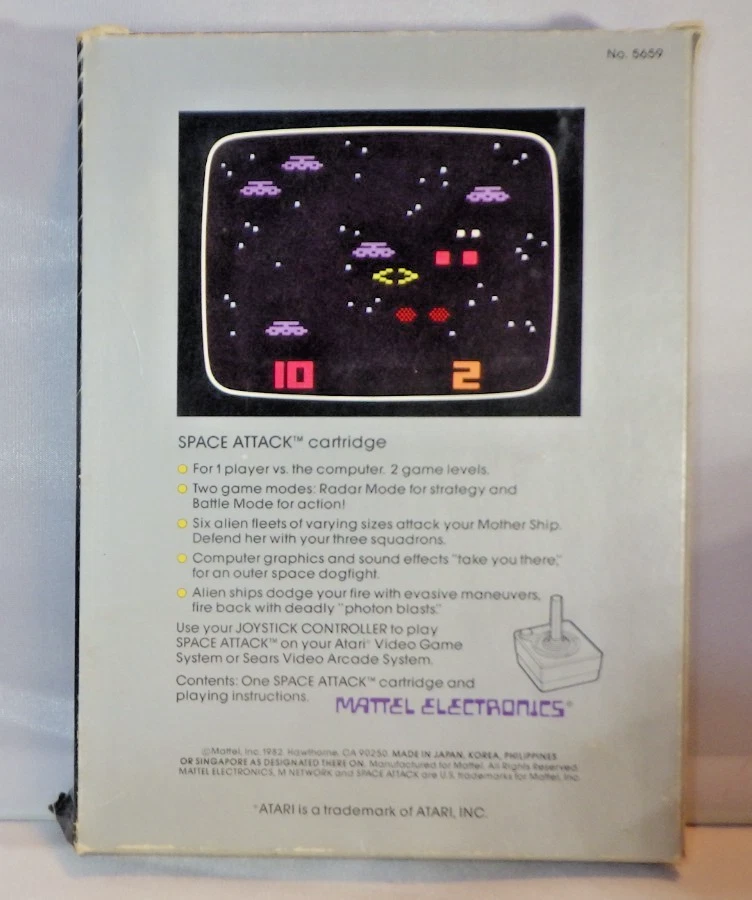 ARMOR AMBUSH Atari 2600 1982 M Network Video Game Cartridge, Manual & Box - Image 3 of 4