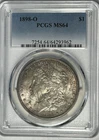 1898 O MORGAN DOLLAR PCGS MS 64