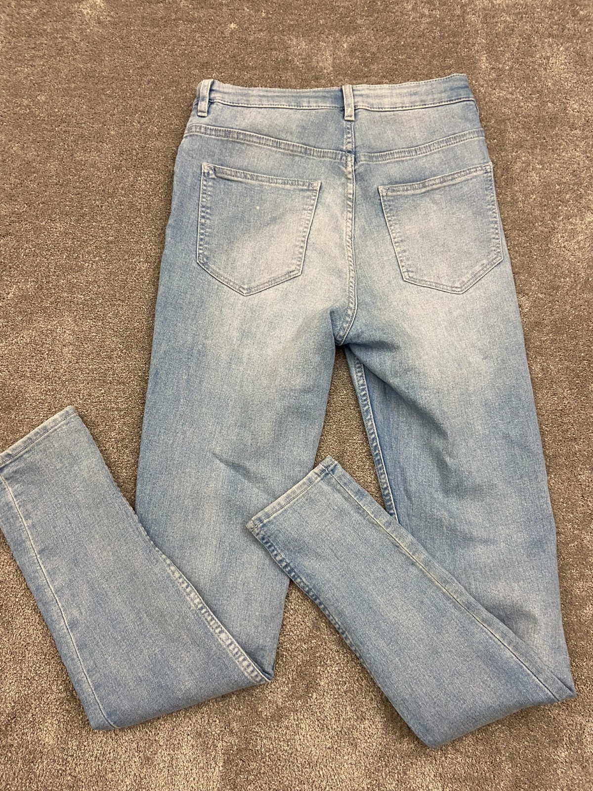 H&M divided women's jeans skinny size 10 zip up mid rise W28-30 in leg 28 thumbnail 10