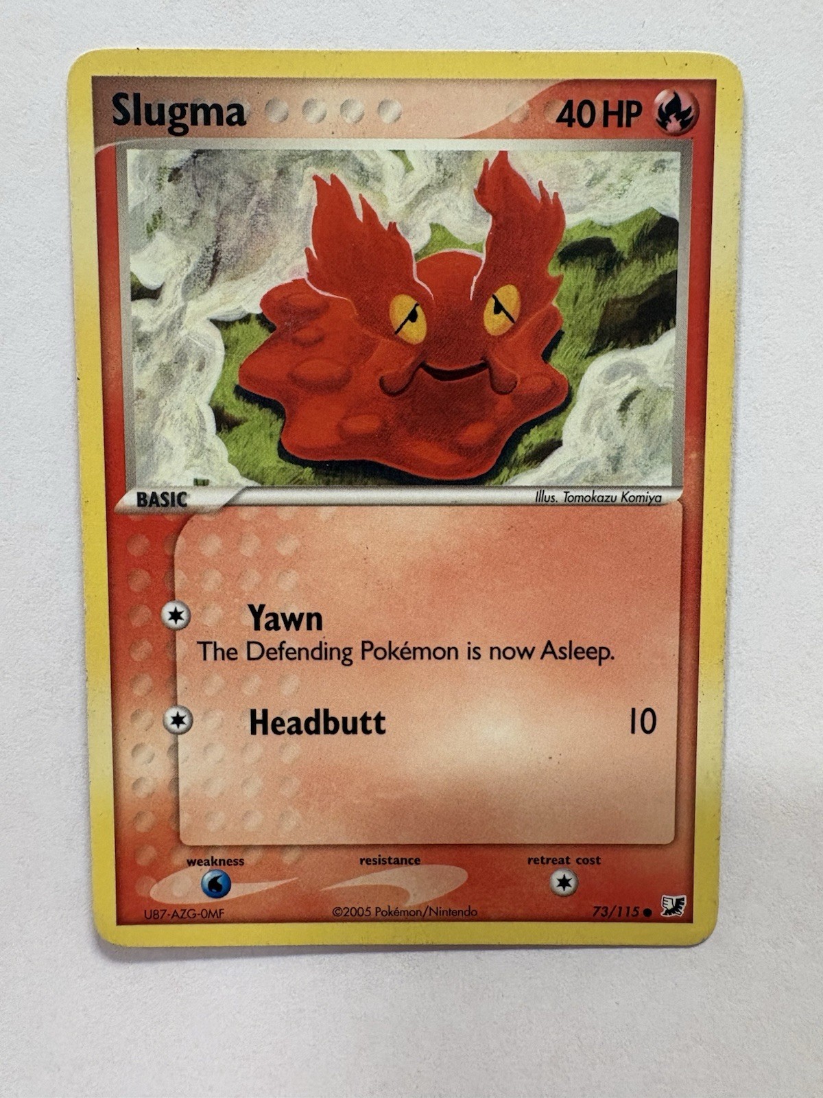 Pokémon Slugma 73/115 Unseen Forces 2005