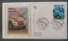 Enveloppe Premier 1er jour Timbre Transport La 2CV N° 3474 Oblitéré Paris 2002