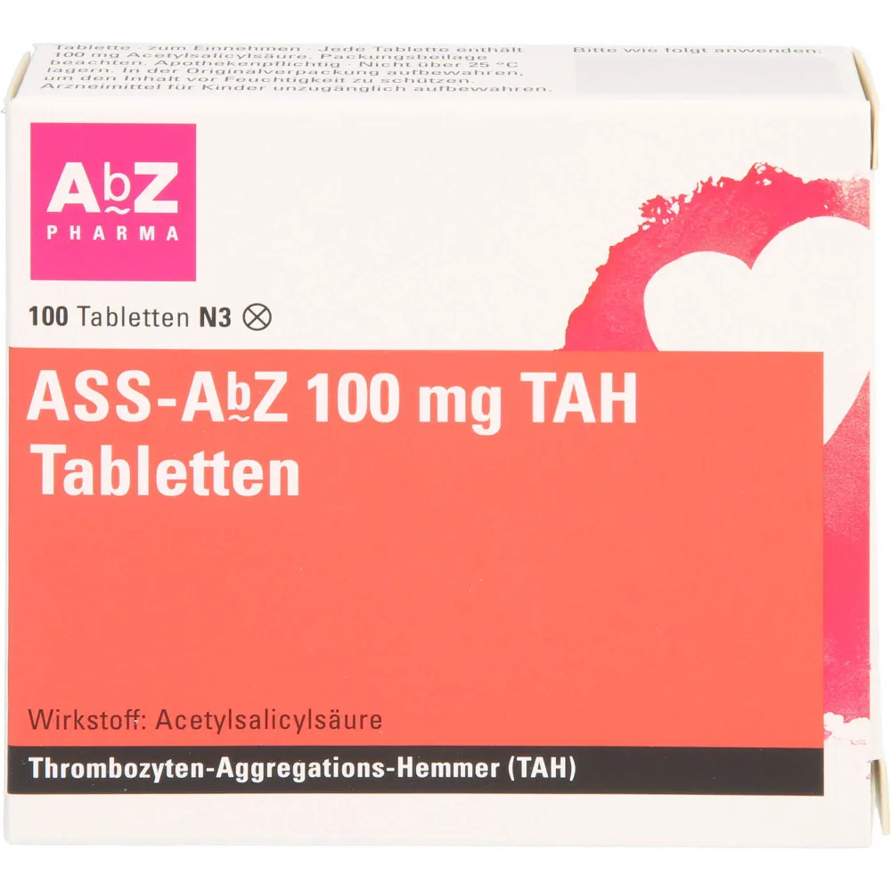 ASS AbZ 100 mg TAH Tabletten 100 St PZN 11481830