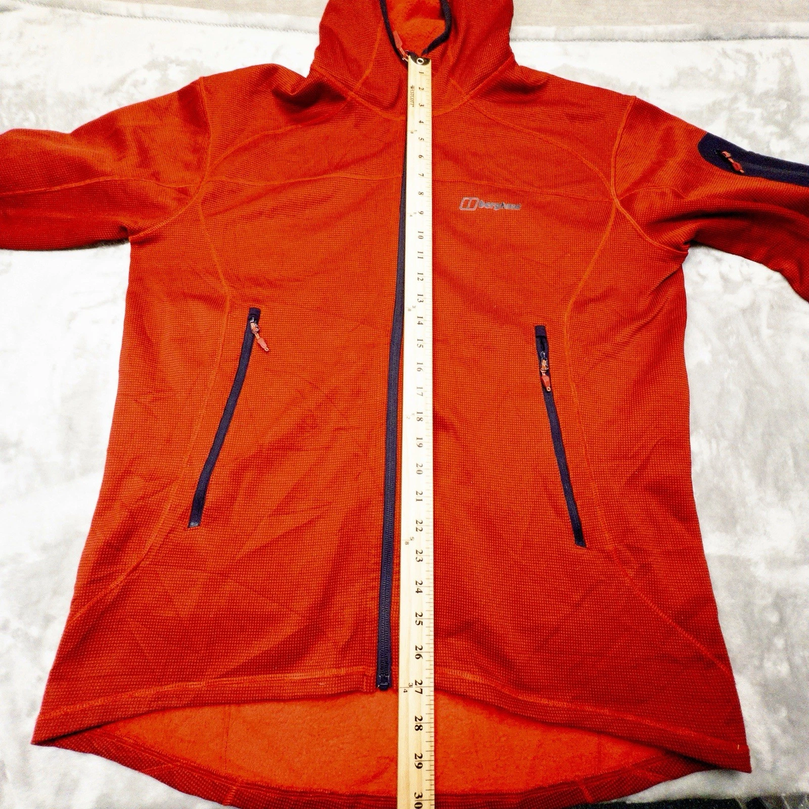 Berghaus Full Zip Red Hoodie Mens XL Gorpcore Outdoors Ski image 5