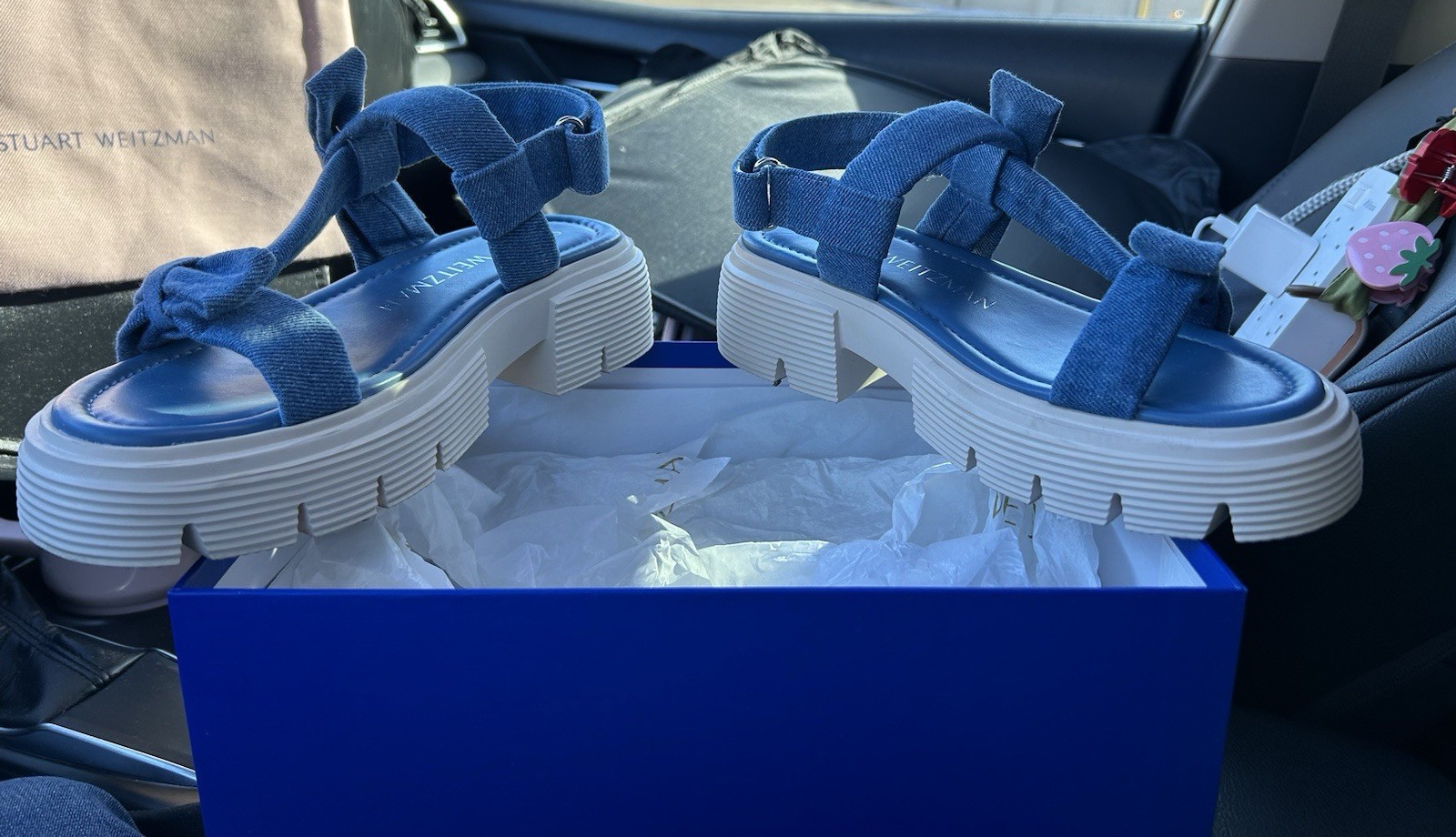 Stuart Weitzman Bow Open Toe Strappy Sandals Size… - image 7