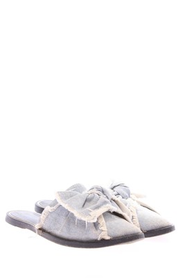 ALL SAINTS Sabots Damen Pantoletten Gr. DE 40 blau Casual-Look