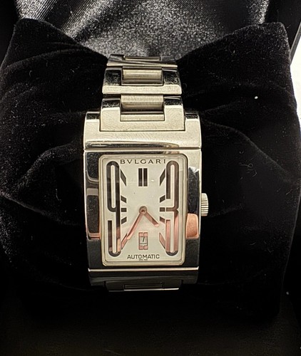 Bulgari Rettangolo Stainless Steel Watch RT45S - Picture 17 of 21