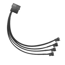 Molex to 4 Pin Fan Adapter for 3 Pin 4 Pin PC Case 12V Cooling 1 Pack 1 to 4