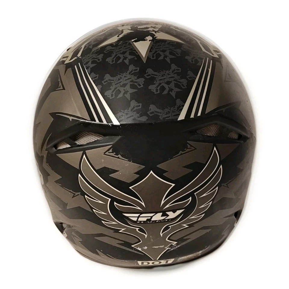 Casco BMX Fly Racing Kinetic Talla XXL 'Eléctrico' Gris Negro Colorway Moto Foto 4 de 4