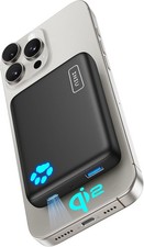 INIU Magnetic Power Bank, Qi2 Certified 30W 10000mAh Mini Wireless Portable