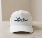 Lucchese Western Wear Cap Embroidered 2D Logo White Structured Hat