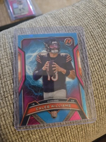 2024 Resurgence Rookies Caleb Williams  Sky Blue & Pink Shock Refractor (RC)