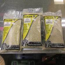 #21 TALUS WOODLAND SCENICS (ROCK DEBRIS)  1 buff fine 1 brown fine 1 buff med.