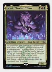 Henzie 'Toolbox' Torre 002/093 Foil Mythic Streets of New Capenna Commander