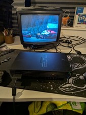 PlayStation 2 Console Boxed With Games - PS2 Black - TESTED