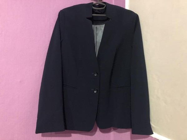 Women Betty Barclay Blazer Navy Polyester 42 / XL #5SSA