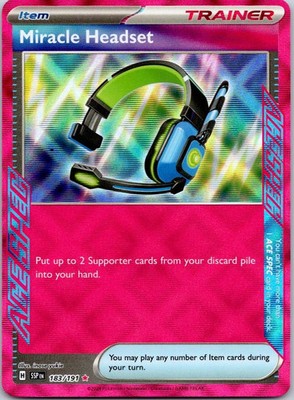 Miracle Headset 183/191 Surging Sparks Pokemon Near Mint (FREE S&H)
