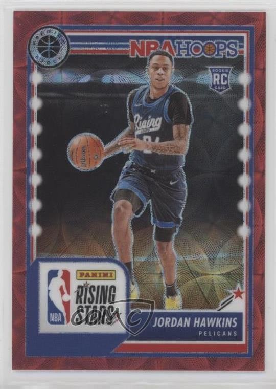 2023 NBA Hoops Premium Stock Red Prizm 12/88 Jordan Hawkins #288 Rookie RC 0rj8