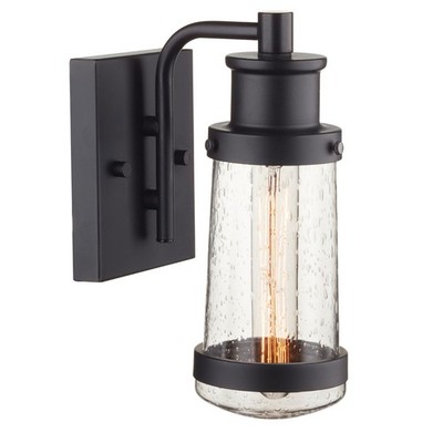 Globe Electric 44315 60W E26 1-flammig matt schwarz Außenwand Laterne Wandleuchte
