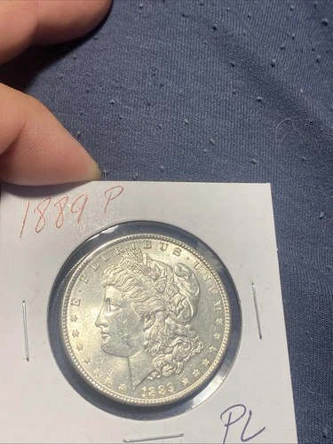 1889P Morgan Silver Dollar- BU/Prooflike