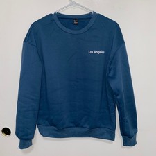 Dark Dusty Blue Thermal Lined 2 Pieces Sweatpant/top Set