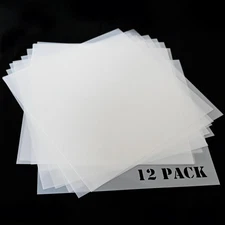 EGOSKY 12Pcs 7mil Blank Stencil Sheets, 12 x 12 inch Mylar Template Stencil M...