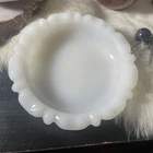 Vintage Anchor Hocking White Milk Glass Trinket,  Candy, Dish, Ashtray