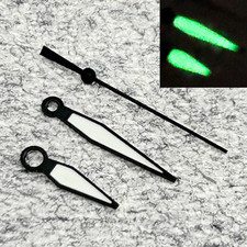 Green Luminous Black Pilot Hands Watch Accessories For NH35/36/4R/7S Movement