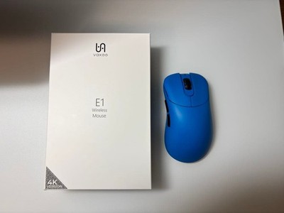 Vaxee E1 Wireless Mouse 4K Ergonomic Gaming Model Blue Used