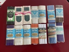 Vintage Lot Seam Tape Blanket Binding Bias Tape  Talon - Trim Tex -Wrights Star