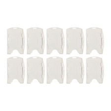 10x Double Sided ID Card Holder, Sturdy Two Sided ID Badge Holder for Security