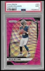 2024 Panini Prizm #301 Caleb Williams Pink Wave PSA 9