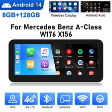 F&uuml;r Mercedes A/CLA/GLA W176 NTG5.0 Android 14 Autoradio Multimedia CarPlay 128GB