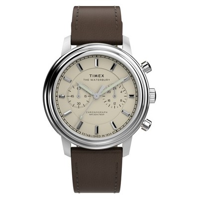 Timex TW2Y23500 Waterbury Metropolitan Chronograph 41mm Lederarmband Herrenuhr