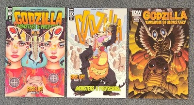 Godzilla Monsters and Protectors Rise Up 1RI, 3RI +  Kingdom of Monsters 4RI- NM