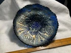 Lotus & Thistle BLUE Carnival gass bowl dish